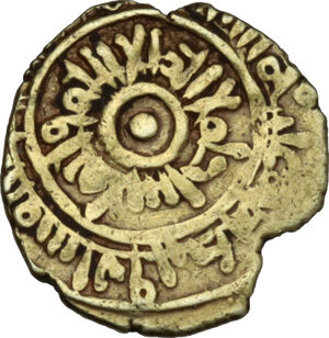 obverse: Agrigento.  Fatimidi, Al-Mustansir (427-487 AH/ 1036-1094 DC).. AV 1/4 Dinar. (Qal at Kirkant), zecca di Agrigento (?) 467 AH