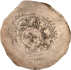 reverse: Amalfi.  Federico II di Svevia (1197-1250) sotto la reggenza della madre Costanza.. Tarì
