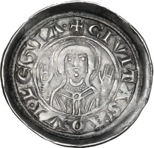 reverse: Aquileia.  Bertoldo di Merania (1218-1251). Denaro