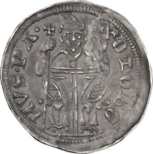 reverse: Aquileia.  Ottobono de  Robari (1302-1315). Denaro