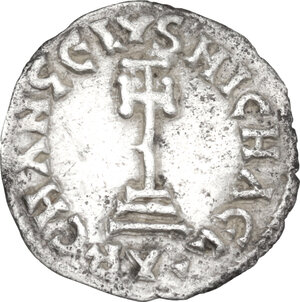 reverse: Benevento.  Sicone (817-832). Denaro