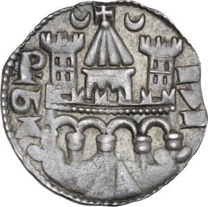 reverse: Bergamo.  Comune a nome di Federico II (sec. XIII-XIV) . Grosso da 4 denari