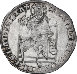 reverse: Firenze.  Repubblica (Sec. XIII-1532). Grosso guelfo da 4 soldi di II serie 1345-1346