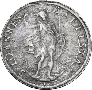 reverse: Firenze.  Ferdinando II de  Medici (1621-1670). Piastra con doppia data recante 1625 al diritto e 1623 al rovescio