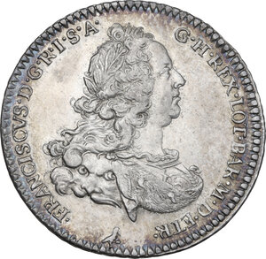 obverse: Firenze.  Francesco II di Lorena (1737-1765). Scudo da 10 paoli o francescone 1749