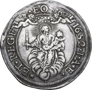 obverse: Genova.  Dogi Biennali (1528-1797), III fase (1637-1797). Da 2 scudi 1652, sigle IAB
