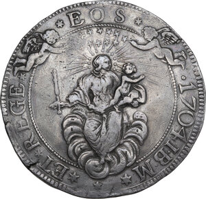 obverse: Genova.  Dogi Biennali (1528-1797), III fase (1637-1797). Da due scudi 1704, sigle IBM
