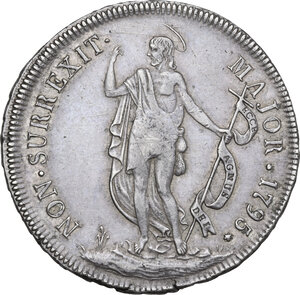 reverse: Genova.  Dogi Biennali (1528-1797), III fase (1637-1797).. Da 4 lire 1795