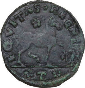 reverse: L Aquila.  Ferdinando I d Aragona (1458-1494).. Cavallo