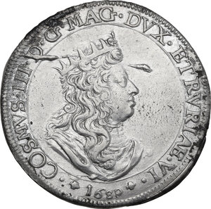 obverse: Livorno.  Cosimo III de  Medici (1670-1723). Tollero 1680