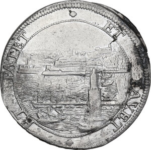 reverse: Livorno.  Cosimo III de  Medici (1670-1723). Tollero 1680