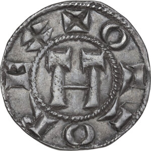 obverse: Lucca.  Repubblica, a nome di Ottone IV (1209-1315).. Grosso da 12 denari, 1250-1257