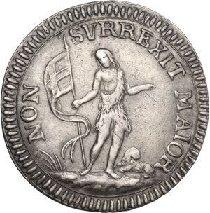 reverse: Malta.  Emmanuel Pinto (1741-1773). Medaglia dal valore di 6 tarì