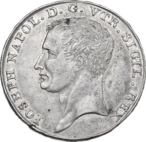 obverse: Napoli.  Giuseppe Napoleone (1806-1808). 120 grana o piastra 1808