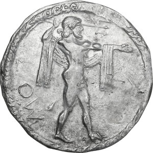 obverse: Lucania, Poseidonia-Paestum. AR Nomos, c. 530-500 BC