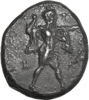 obverse: Lucania, Poseidonia-Paestum. AR Stater, 420-410 BC