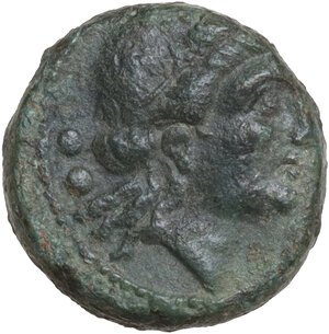obverse: Northern Lucania, Paestum. AE Sextans, Second Punic War, 218-201 BC