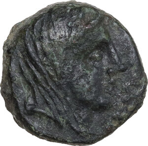 obverse: Northern Lucania, Paestum. AE Semis, c. 90-44 BC