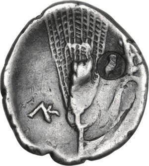 reverse: Southern Lucania, The Lucanians. AR Drachm, c. 280-278 BC