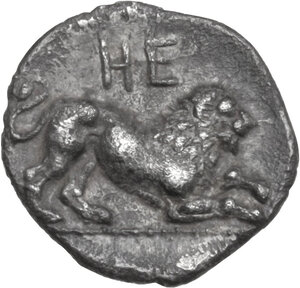 reverse: Southern Lucania, Heraclea. AR Diobol, c. 432-420 BC