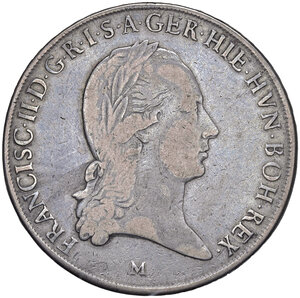 obverse: Milano. Francesco II d Asburgo-Lorena (1792-1796). Crocione 1795 AG gr. 29,11. MIR 472/4. Raro. q.BB