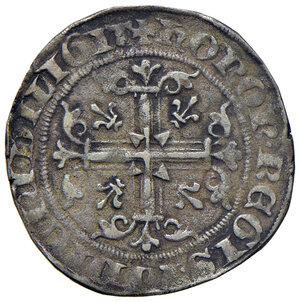 reverse: Napoli. Roberto d Angiò (1309-1343). Gigliato AG gr. 3,05. MIR 28. Tosato, BB