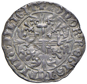reverse: Napoli. Roberto d Angiò (1309-1343). Gigliato AG gr. 3,90. MIR 28. Buon BB
