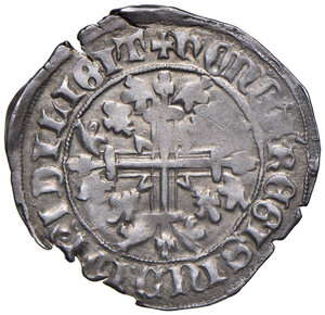 reverse: Napoli. Roberto d Angiò (1309-1343). Gigliato AG gr. 3,88. MIR 28. BB