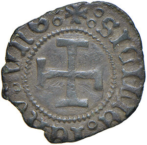 reverse: Napoli. Ferdinando I d Aragona (1458-1494). Tornese MI gr. 0,57. MIR 80. BB