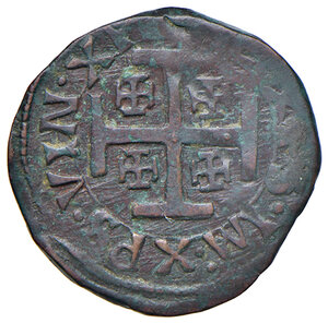 reverse: Napoli. Carlo VIII re di Francia (1495). Cavallo AE gr. 2,05. MIR –. Molto raro. BB