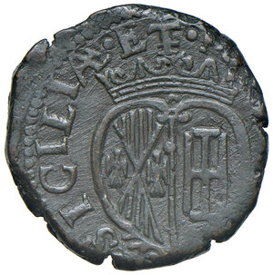reverse: Napoli. Carlo II di Spagna (1665-1700). II periodo: re, 1674-1700. Grano (sigle AC/A) AE gr. 8,87. MIR 306. Magliocca 56 var. BB
