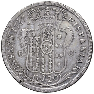 reverse: Napoli. Ferdinando IV di Borbone (1759-1816). Piastra 1787 AG gr. 26,99. MIR 370/3. Magliocca 245. q.BB/BB