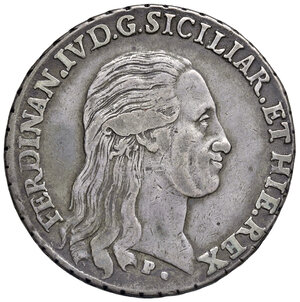 obverse: Napoli. Ferdinando IV di Borbone (1759-1816). Piastra 1796 AG gr. 27,18. MIR 373/1. Magliocca 258. q.BB
