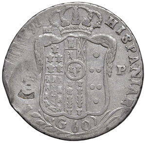 reverse: Napoli. Ferdinando IV di Borbone (1759-1816). Mezza piastra 1798 AG gr. 13,63. MIR 380/1. Magliocca 272. Contromarca al rov. MB/q.BB