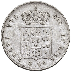 reverse: Napoli. Ferdinando II di Borbone (1830-1859). Mezza piastra 1836 AG. MIR 505/1. Magliocca 575. BB
