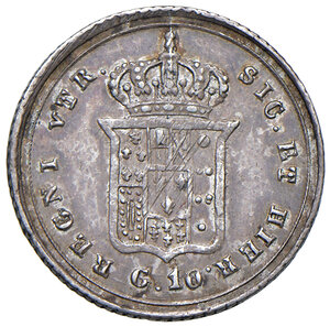 reverse: Napoli. Ferdinando II di Borbone (1830-1859). Carlino 1856 AG. MIR 514/7. Magliocca 653. BB