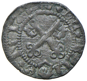 obverse: Bologna. Giovanni II Bentivoglio (1463-1506). Quattrino AE gr. 0,67. MIR 26. Chimienti 197. Buon BB