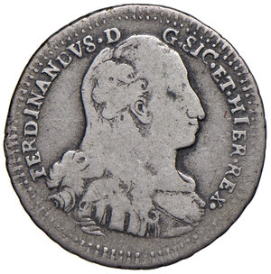 obverse: Palermo. Ferdinando III di Borbone (1759-1816). Da 3 tarì 1787 AG gr. 6,45. MIR 615/1. Rara. MB