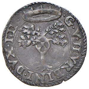 obverse: Pesaro. Guidobaldo II della Rovere (1538-1574). Bolognino nuovo AG gr. 0,64. Cavicchi PS, 140. Patina di medagliere, migliore di BB
