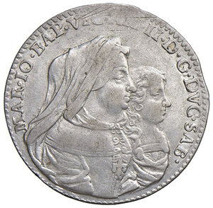 obverse: Savoia. Vittorio Amedeo II reggenza della madre Maria Giovanna Battista di Savoia-Nemours (1675-1680). Lira 1677 (Torino) AG gr. 6,06. MIR 838c. Rara. Bel BB