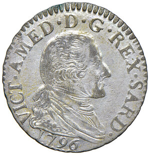 obverse: Savoia. Vittorio Amedeo III (1773-1796). Da 10 soldi 1796 (Torino) MI gr. 5,50. MIR 992c. SPL