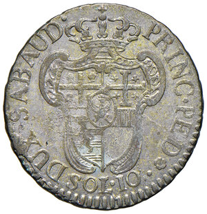 reverse: Savoia. Vittorio Amedeo III (1773-1796). Da 10 soldi 1796 (Torino) MI gr. 5,50. MIR 992c. SPL