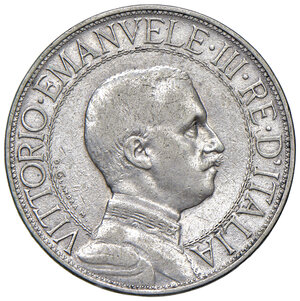 obverse: Savoia. Vittorio Emanuele III re d Italia (1900-1946). Da 2 lire 1911 AG. Quadriga veloce. MIR 1140c. Molto rara. q.BB