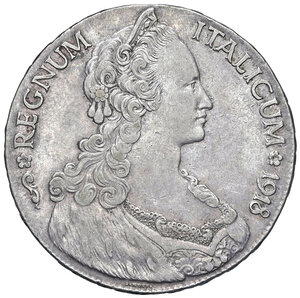 obverse: Savoia. Vittorio Emanuele III re d Italia (1900-1946). Monetazione per la Colonia Eritrea. Tallero 1918 (Roma) AG. MIR 1173a. Rara. BB/Migliore di BB