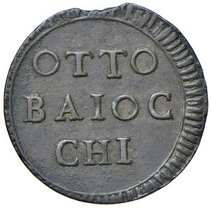 reverse: Terni. Pio VI (1775-1799). Da 8 baiocchi 1797 anno XXIII MI gr. 4,57. Muntoni 152. Berman 721. MIR 709/2. BB