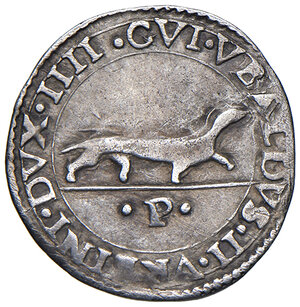 obverse: Urbino. Guidobaldo II della Rovere (1538-1574). Armellino AG gr. 1,03. Cavicchi 124. BB