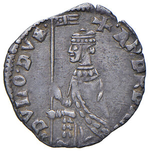 obverse: Venezia. Andrea Dandolo (1343-1354). Soldino AG gr. 0,53. Paolucci 4. Migliore di BB 