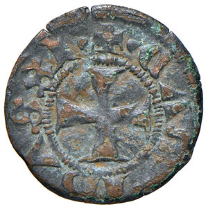 reverse: Campobasso. Nicola II di Montfort (1461-1463). Tornese MI gr. 0,66. CNI 6. MIR 369. q.BB