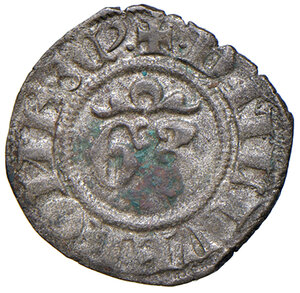 obverse: Verona. Gian Galeazzo Visconti duca di Milano e signore di Verona (1395-1402). Denaro MI gr. 0,65. MIR 327. Raro. Buon BB