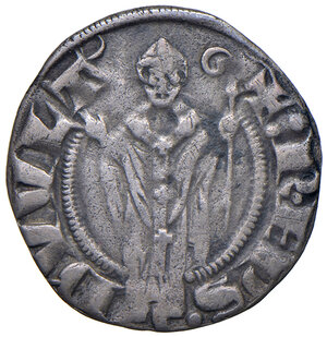obverse: Volterra. Ranieri de Ricci vescovo (1291-1301). Grosso da 20 denari AG gr. 1,47. MIR 613. q.BB